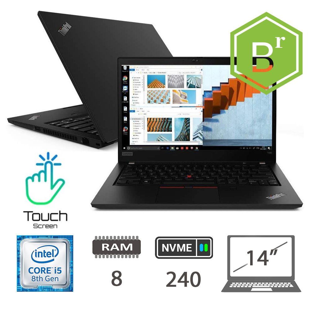 LENOVO T490 TOUCH I5-8265U/8/NVME240/14/W10P/2Y B