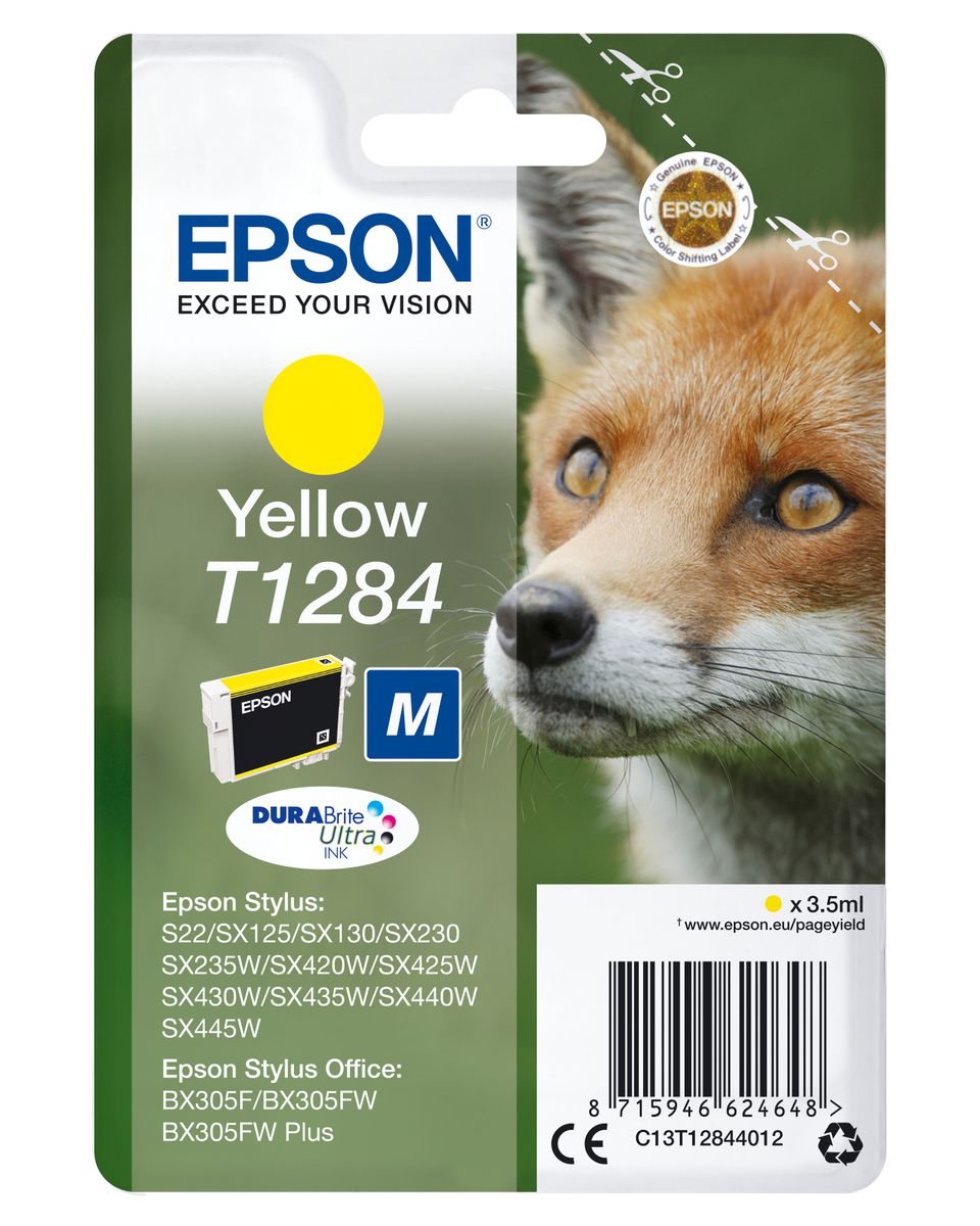 CARTUCCIA T1284 SERIE VOLPE GIALLO 260PAG/35ML