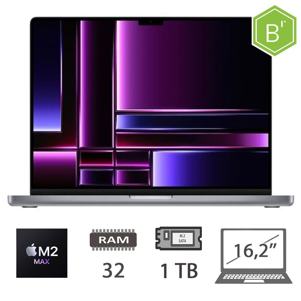 MBP 16,2 (2023)M2 MAX-12C/32/1TB/38C GPU/SG/2Y - B