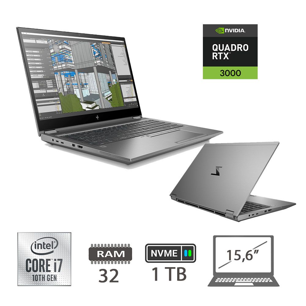 HP ZBOOK FURY 15 G7 I7-10850H/32/NVME1TB/W10P/2Y