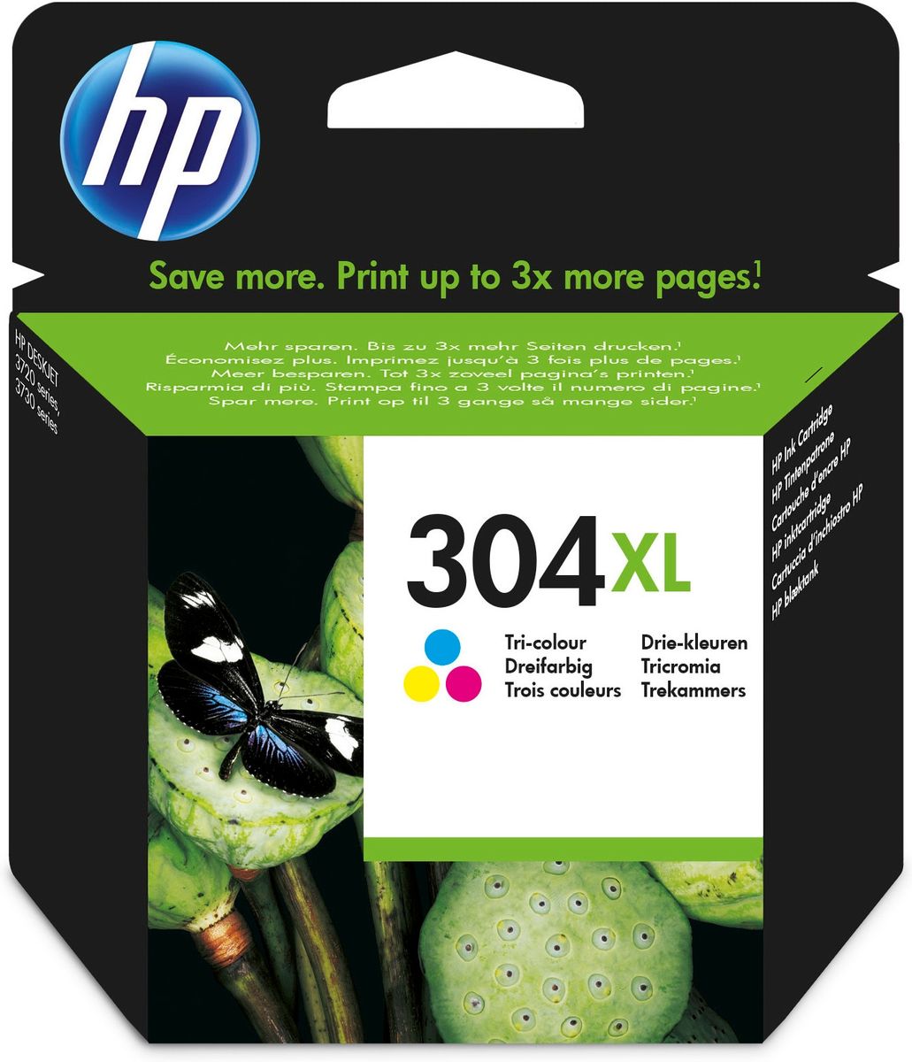 HP 304XL TRI-COLOR ORIGINAL INK CRTG