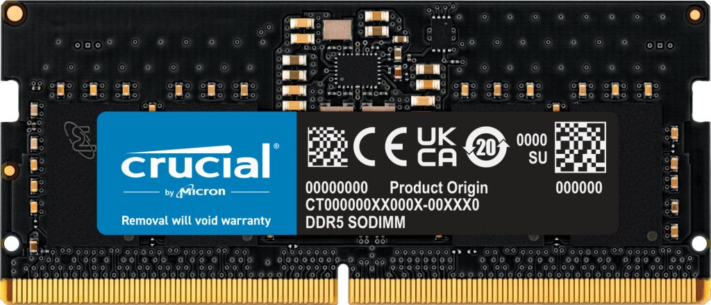 CRUCIAL 8GB DDR5-4800 SODIMM CL40 (16GBIT)