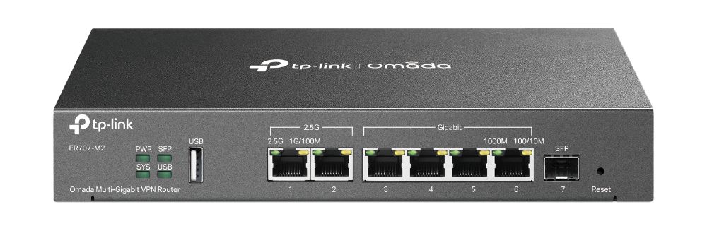 OMADA MULTI-GIGABIT VPN ROUTER, 1× 2.5G RJ45 WAN P
