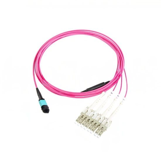 Optical Fiber Cable MM OM4 MPO-F to 8 LC mt.3
