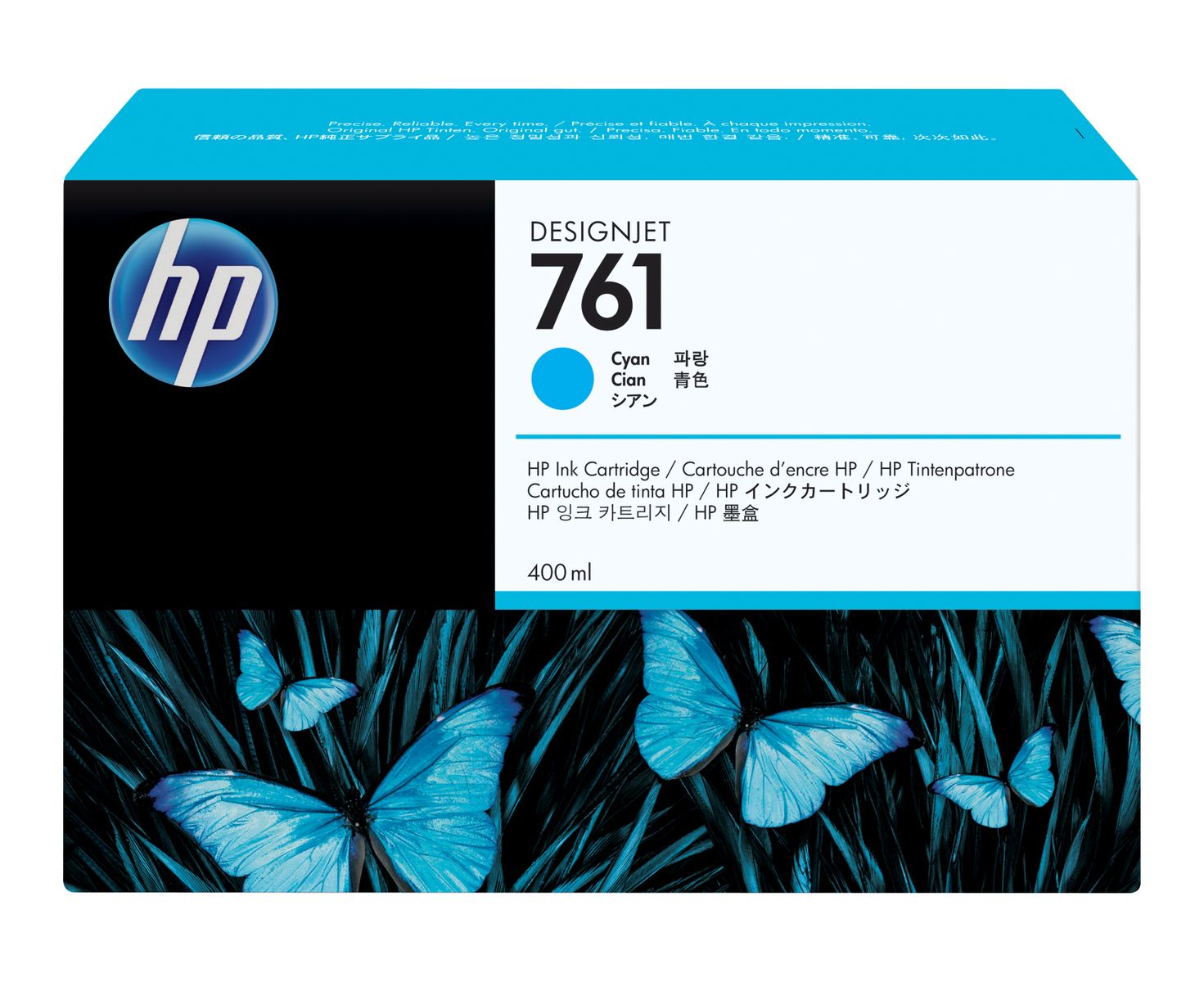 HP 761 400ML CYAN INK CARTRIDGE