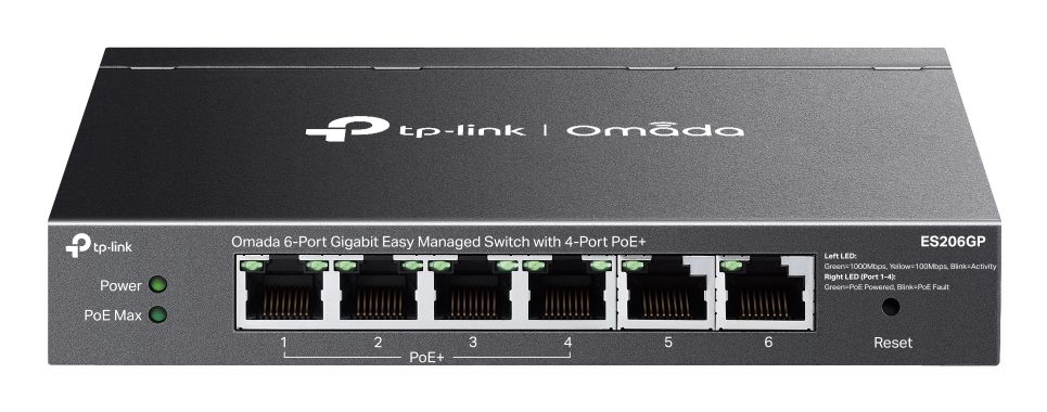 OMADA 6-PORT GIGABIT EASY MANAGED SWITCH WITH 4-PO
