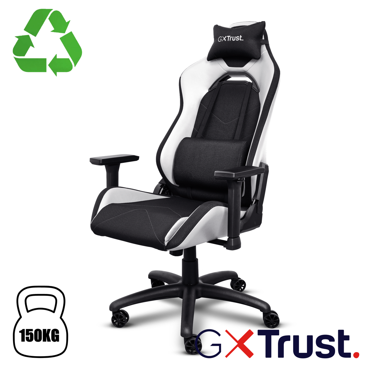GXT714W RUYA GAMING CHAIR WHITE