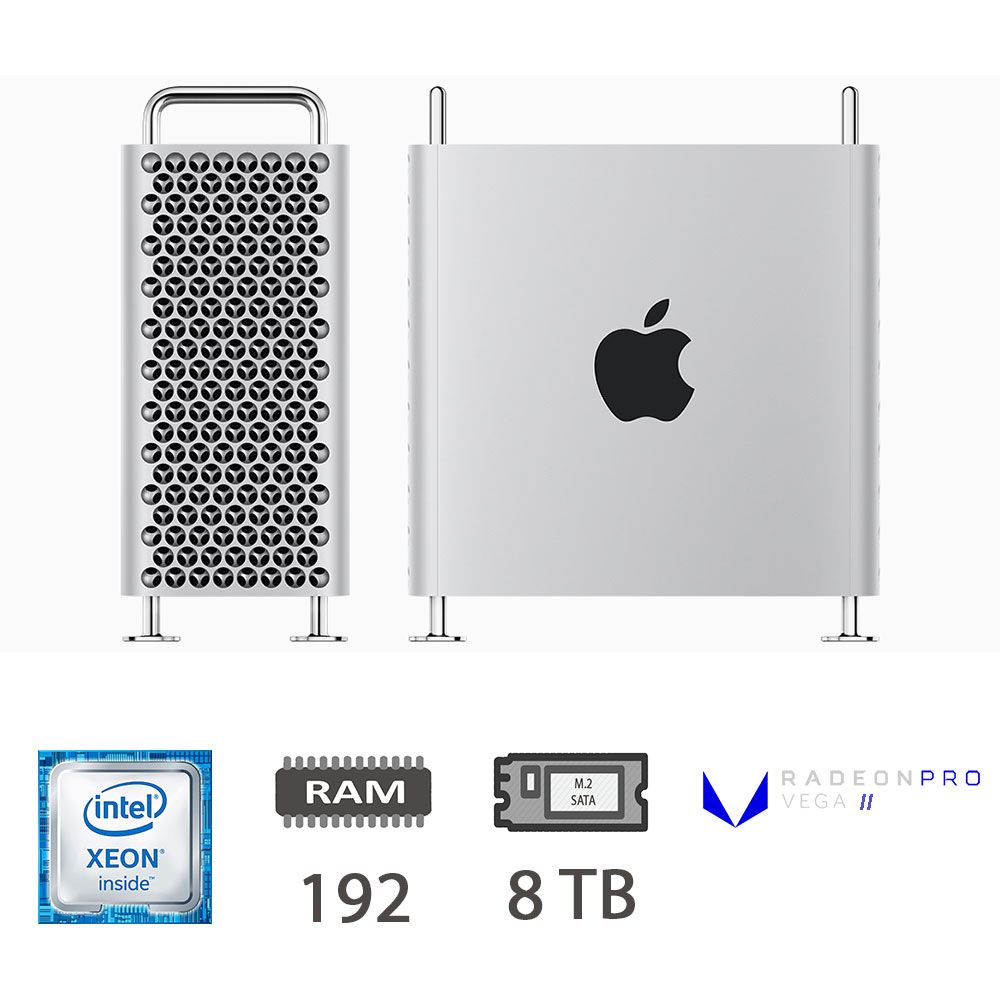 MAC PRO (2019)XEON W-3245/192/8TB M2/RPV II/2Y