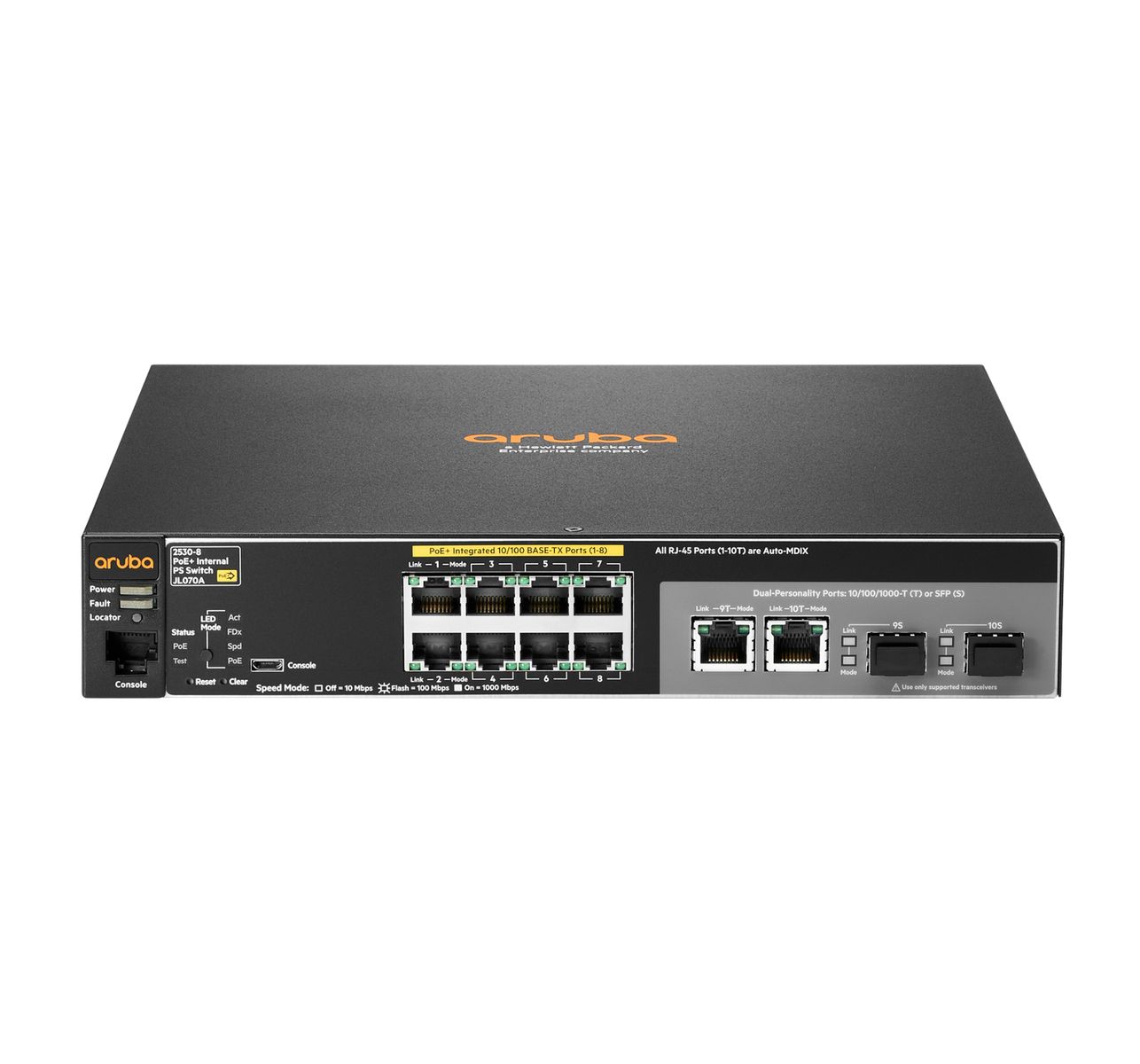 ARUBA SWITCH ETHERN 2530-8G 8FE 2COMBO POE+ L2 R-1