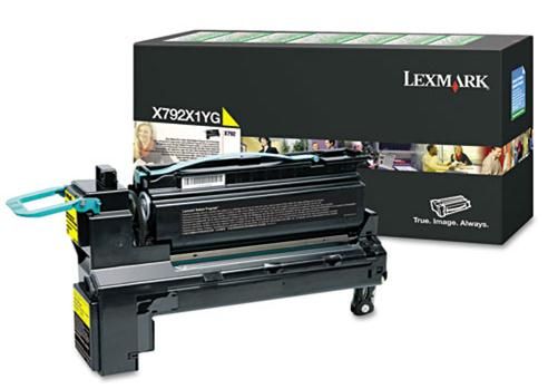 TONER LEXMARK RETURN GIALLO PER X792 DA 20K