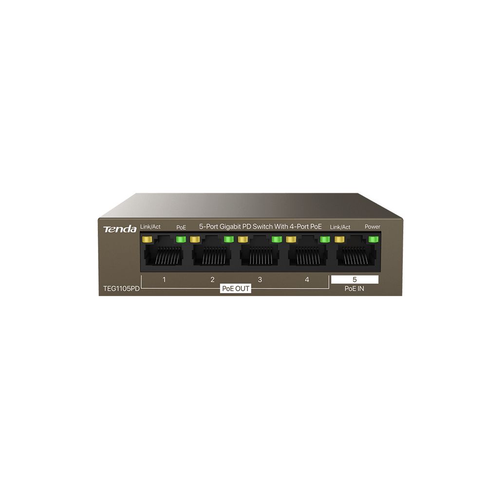 SWITCH 5 PORT POE IN AND OUT