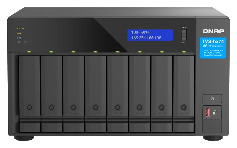 QNAP NAS 8-BAY QUTS HERO I5-12400 32GB 2X NVME