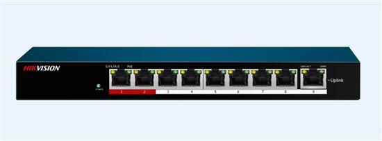 SWITCH 8 PORTE POE 10/100M,UPLINK 100M,UNMANAGED.