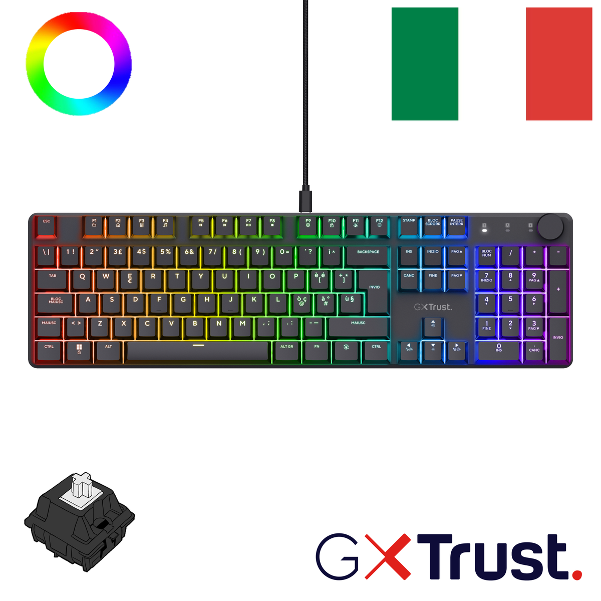 GXT866 TORIX MECHANICAL KEYBOARD IT