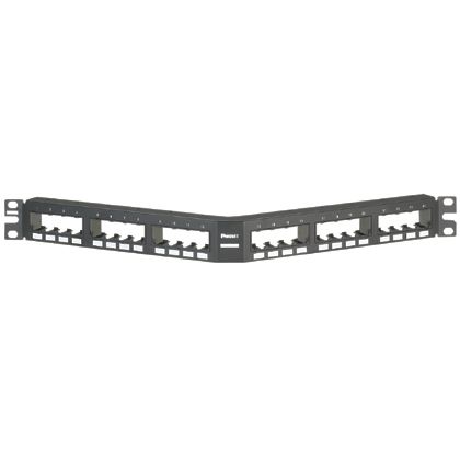 Angled Modular Patch Panel per 24 MINICOM UTP 1U