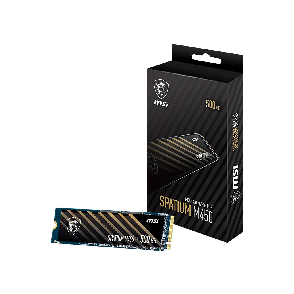 MSI SSD SPATIUM M450 PCIE 4.0 NVME M.2 500GB V1