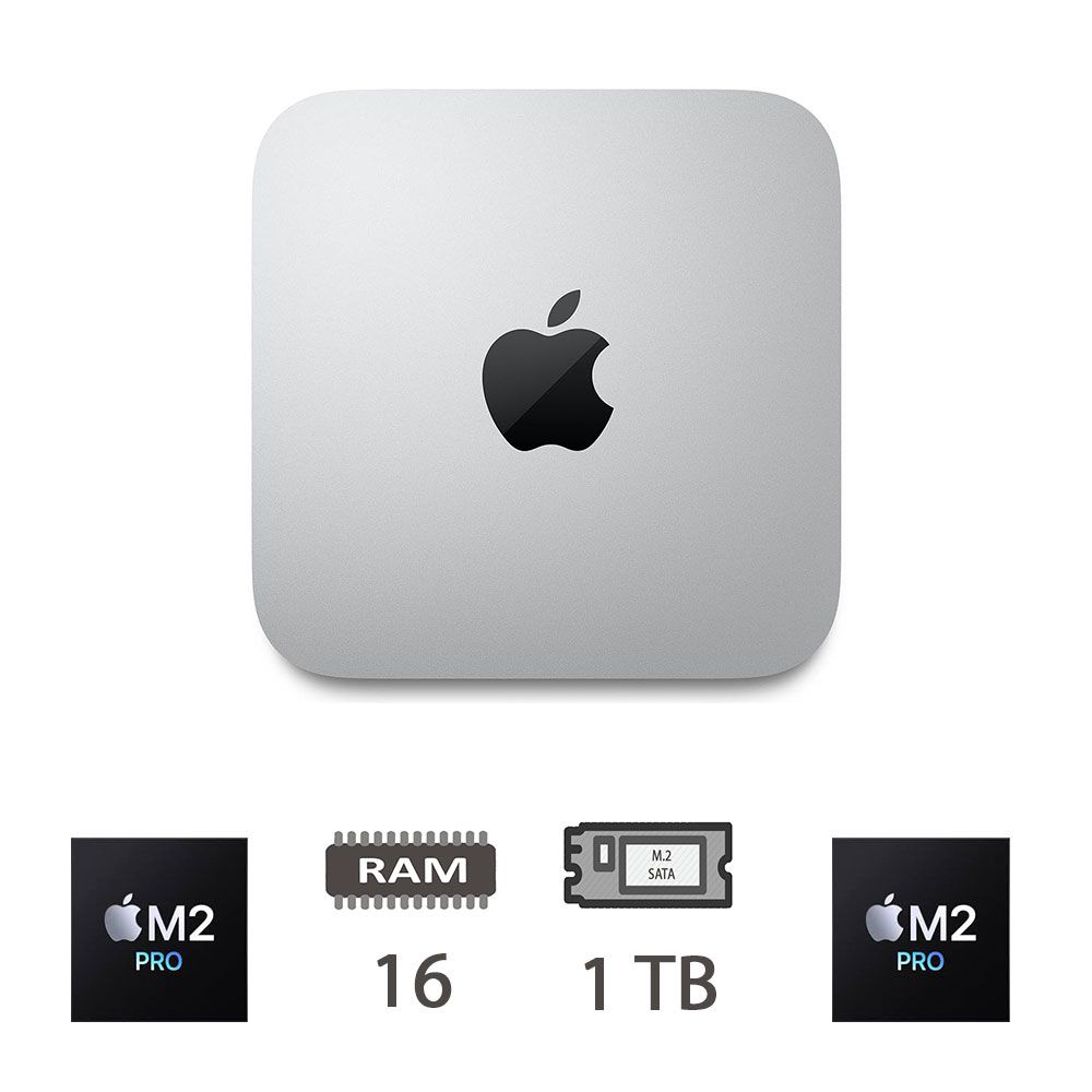 MAC MINI (2023)M2 PRO-10C/16/1M2/16C GPU/SLV/2Y