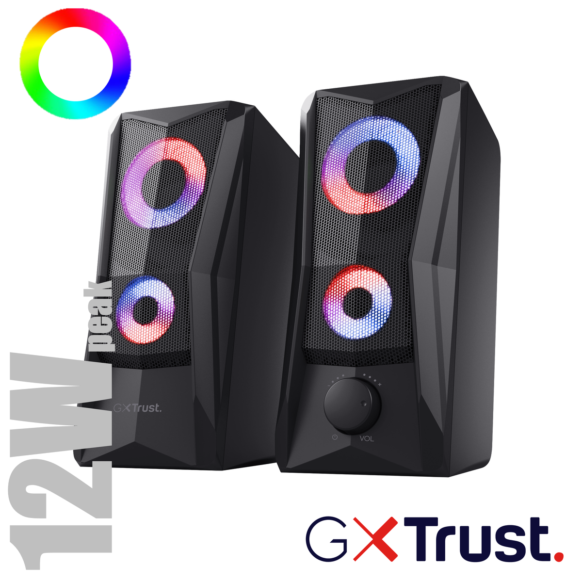 GXT606B JAVV RGB SPEAKER SET BLK