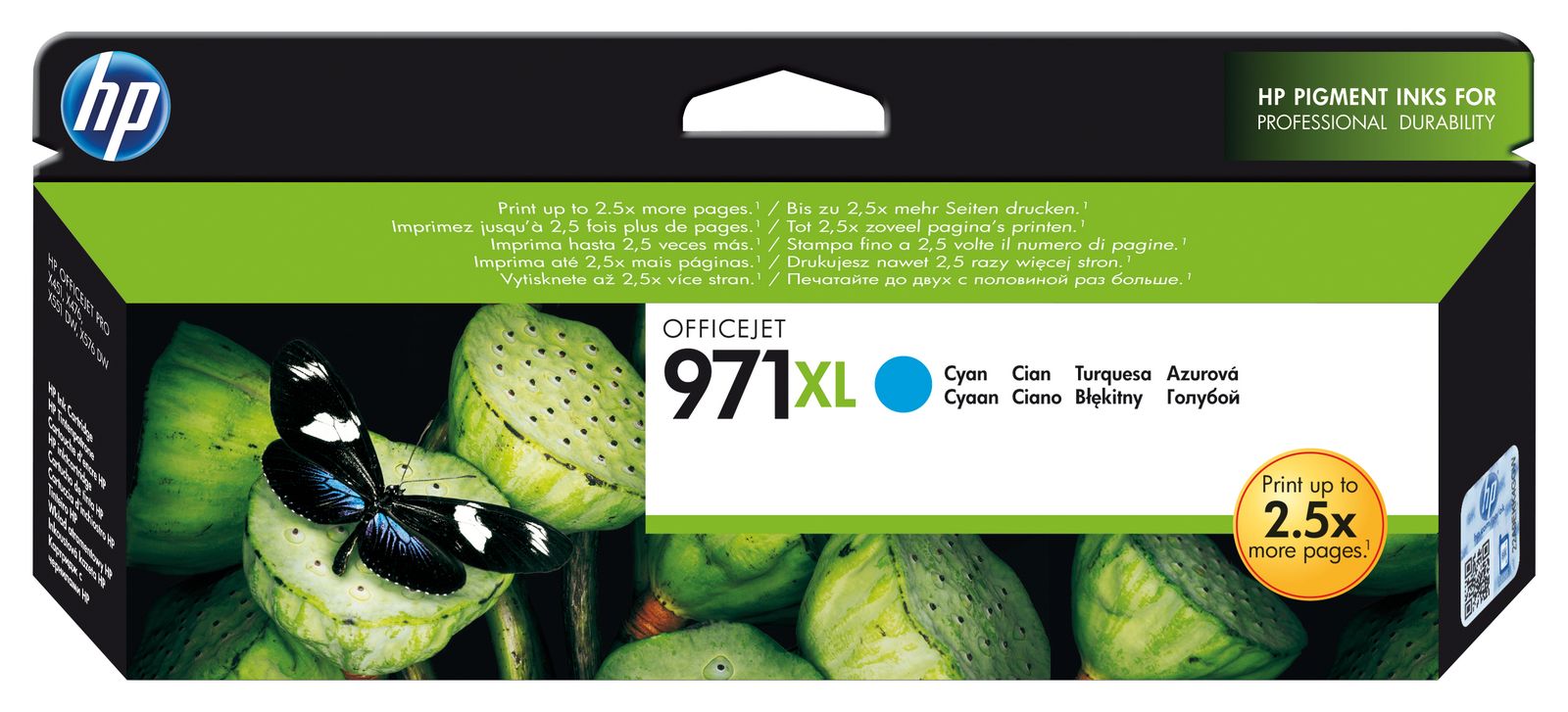 HP 971XL CYAN INK CARTRIDGE