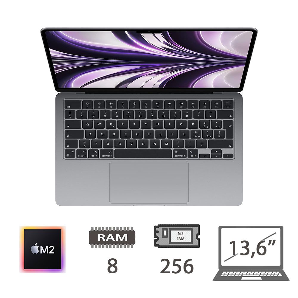 MBA 13,6 (2022)M2/8C CPU/8/256/8C GPU/SG/2Y