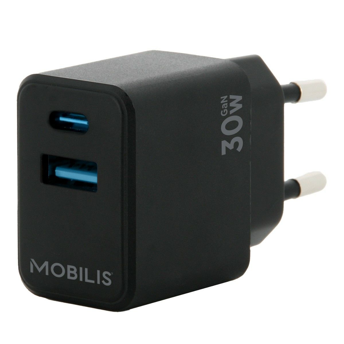 WALL CHARGER - 30W - 1 USB A + 1 USB C - GAN