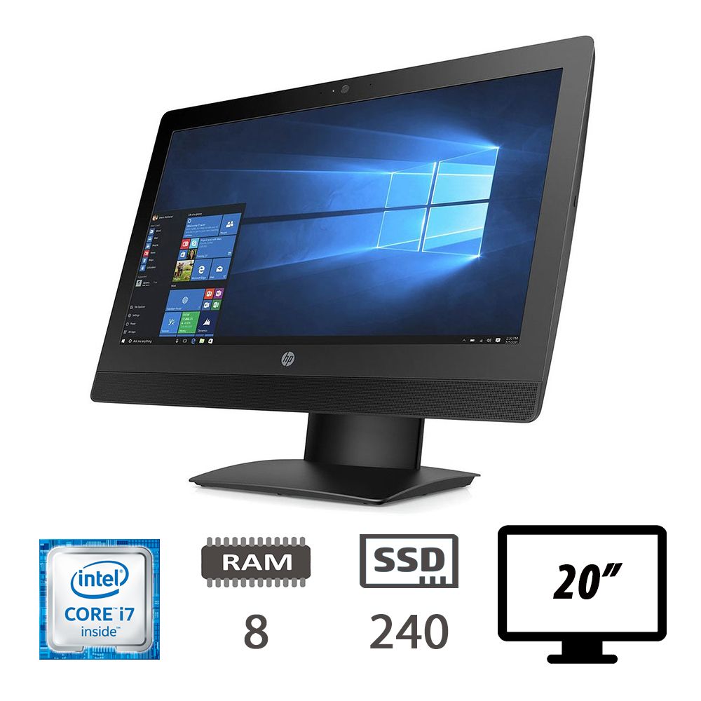 HP 400 G3 AIO - I7-6700T/8/SSD240/20/W10P/2Y