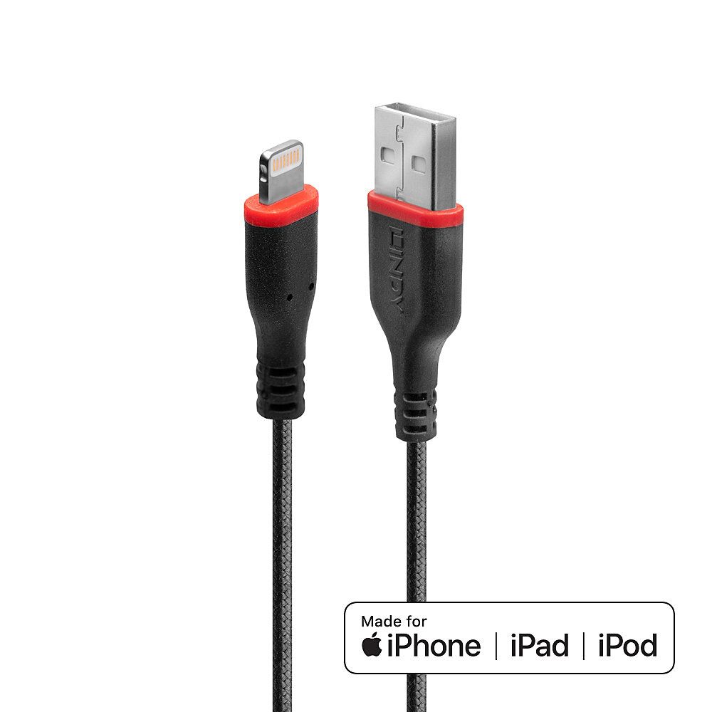 1M USB AN LIGHTNING KABEL, KEVLAR