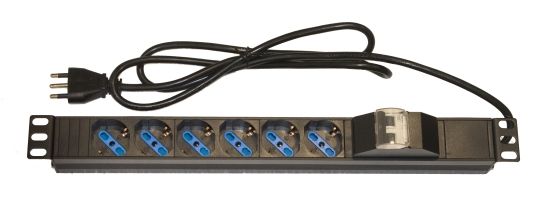 MULTIPRESA ALIMENTAZIONE PER RACK 19 6 PRESE