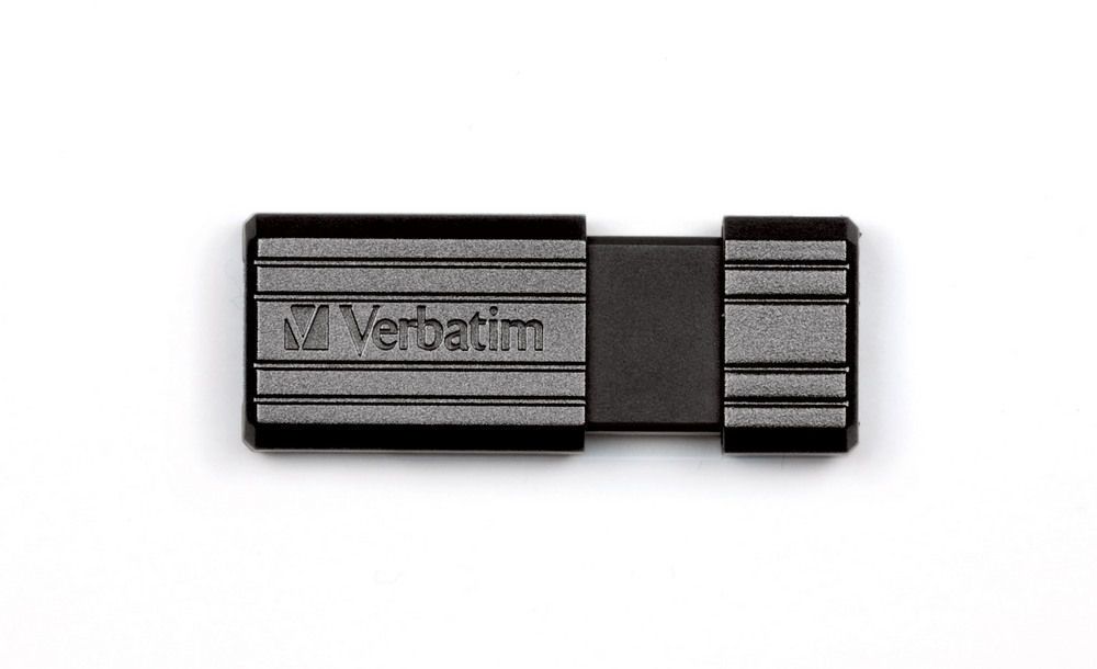 VERBATIM USB DRIVE 2.0 4GB PINSTRIPE BLACK