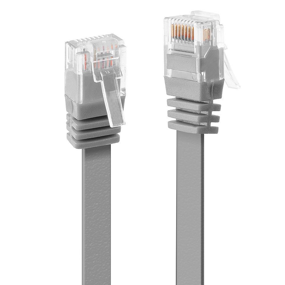CAVO DI RETE FLAT UTP CAT6 1M GRIGIO