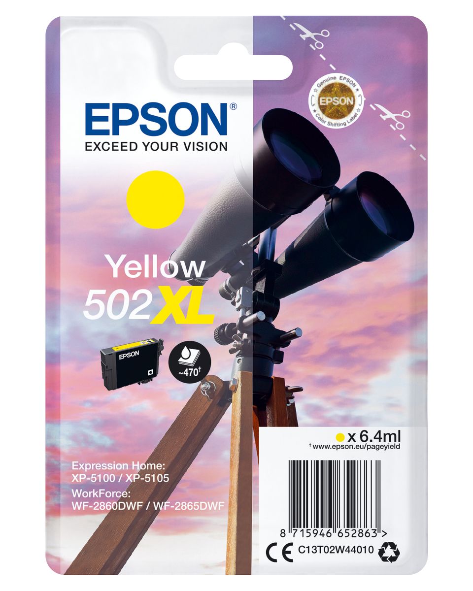 CARTUCCIA 502XL SERIE BINOCOLO GIALLO 470PAG/6,4ML