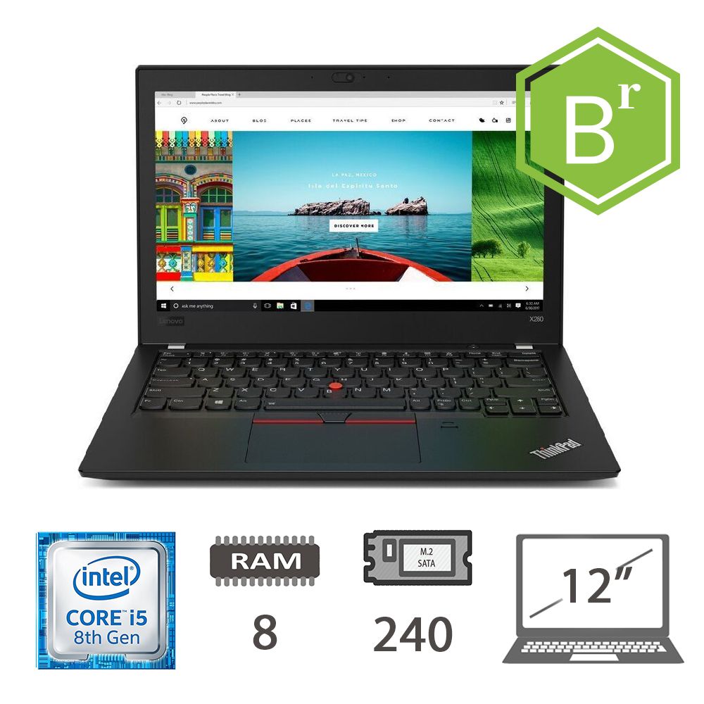 LENOVO X280 - I5-8250U/8/M2-SATA240/12,5/W10P/2Y B
