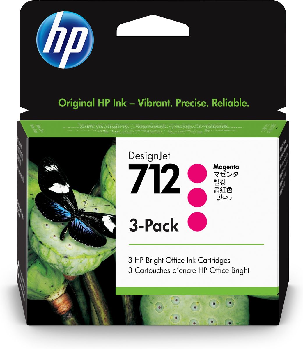 HP 712 3PACK 29-ML MAGENTA DESIGNJET INK CARTRIDGE