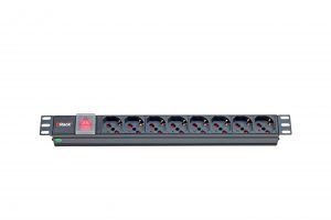 PDU 8 PRESE Bipasso/Schuko Int.Lum Cavo spina C14
