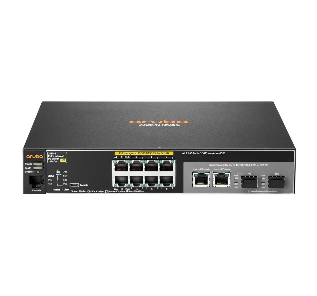 ARUBA SWITCH ETHERN 2530-8 8FE POE+ LAYER2 RACK-1