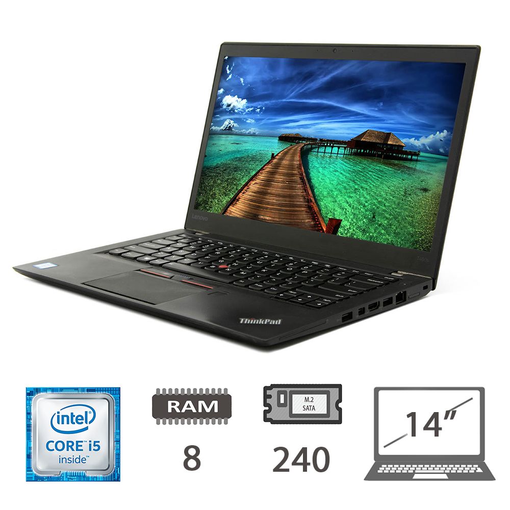 LENOVO T460S I5-6200U/8/M2-SATA240/14/W10P/2Y