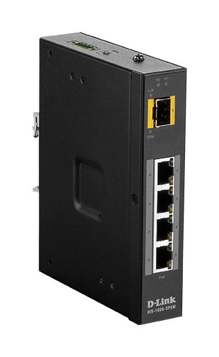 5 PORT UNMANAGED SWITCH WITH 4 GBIT POE+ 1 SFP