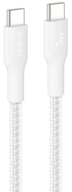 USB-C TO USB-C 240W 2.0, BRAIDED PCR, 3M, WHITE