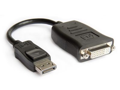 ADATTATORE VIDEO DP DISPLAYPORT 4K 1.2V A DVI F