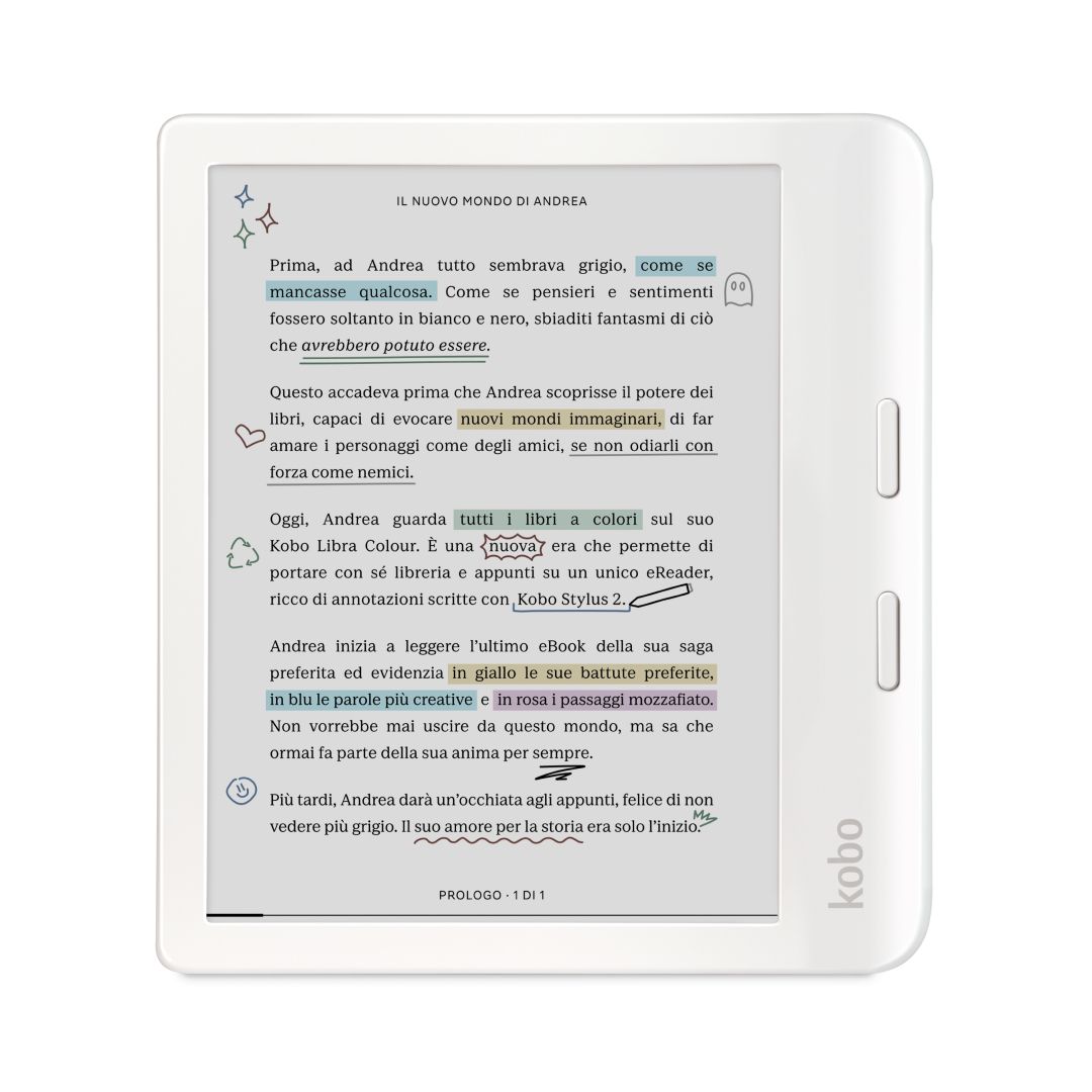 KOBO EBOOK READER LIBRA COLOUR WHITE 32GB
