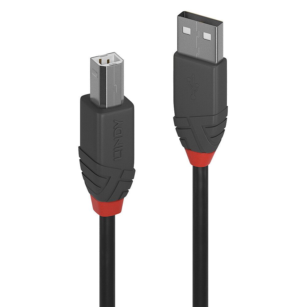 CAVO USB 2.0 A/B ANTHRA LINE, 7.5M
