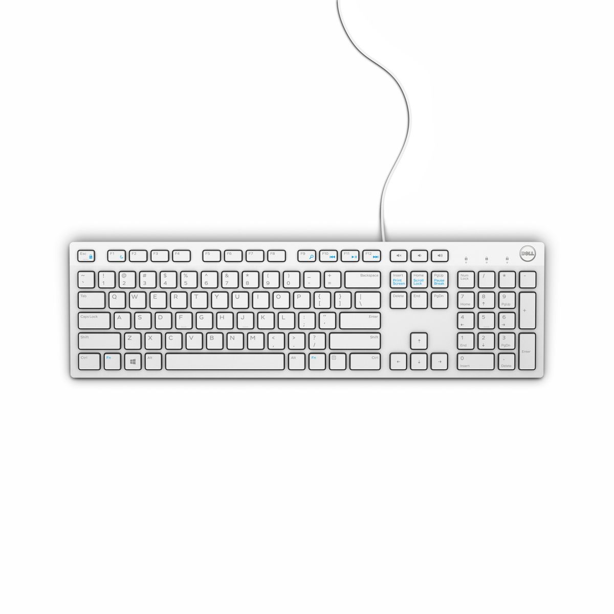 Dell Wired Keyboard KB216 US Internatational WHITE