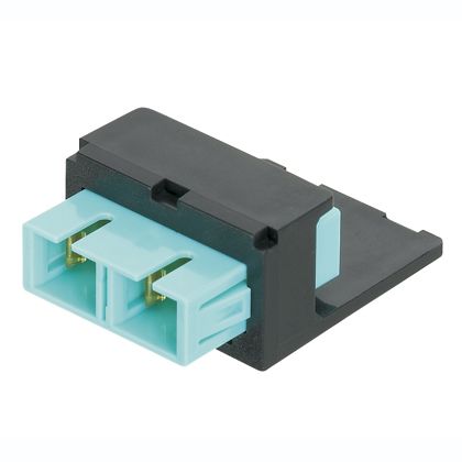 Mini-Com Aqua SC Duplex Black Module