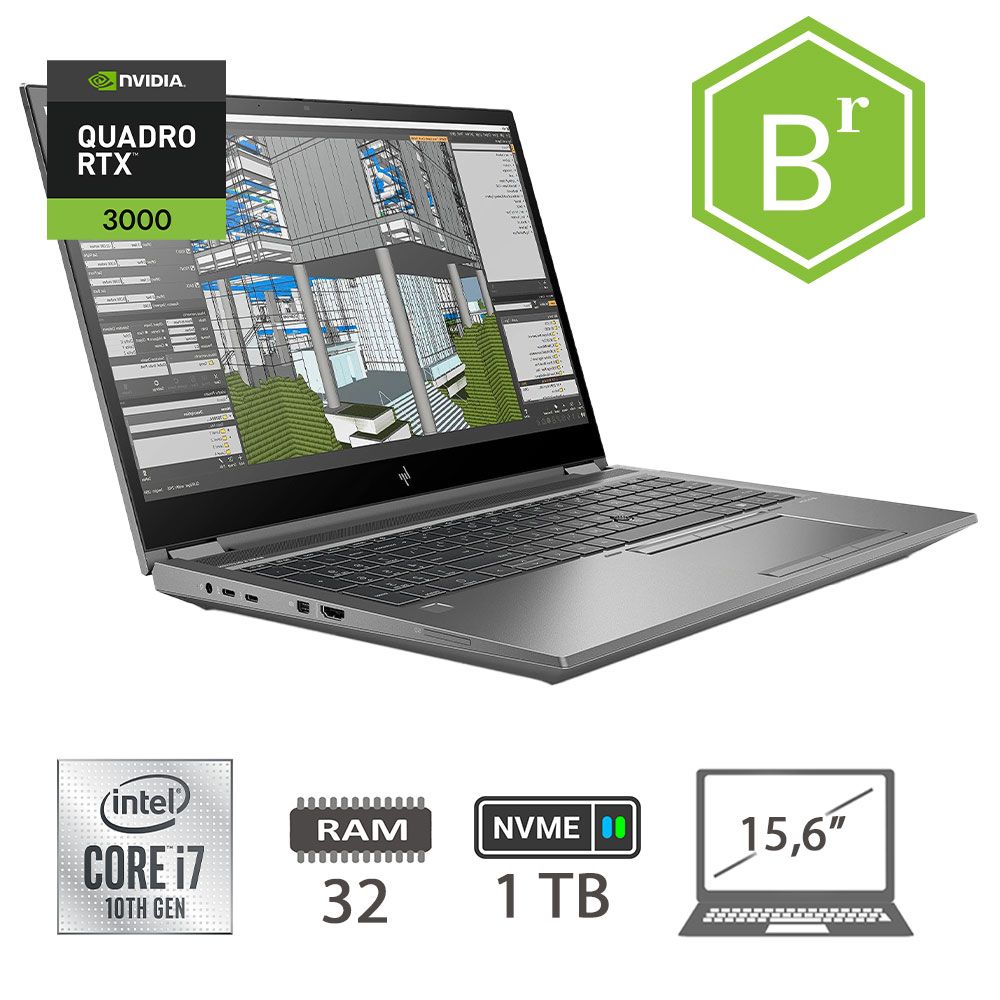 HP ZBOOK FURY 15 G7 I7-10850H/32/NVME1TB/W10P/2Y B