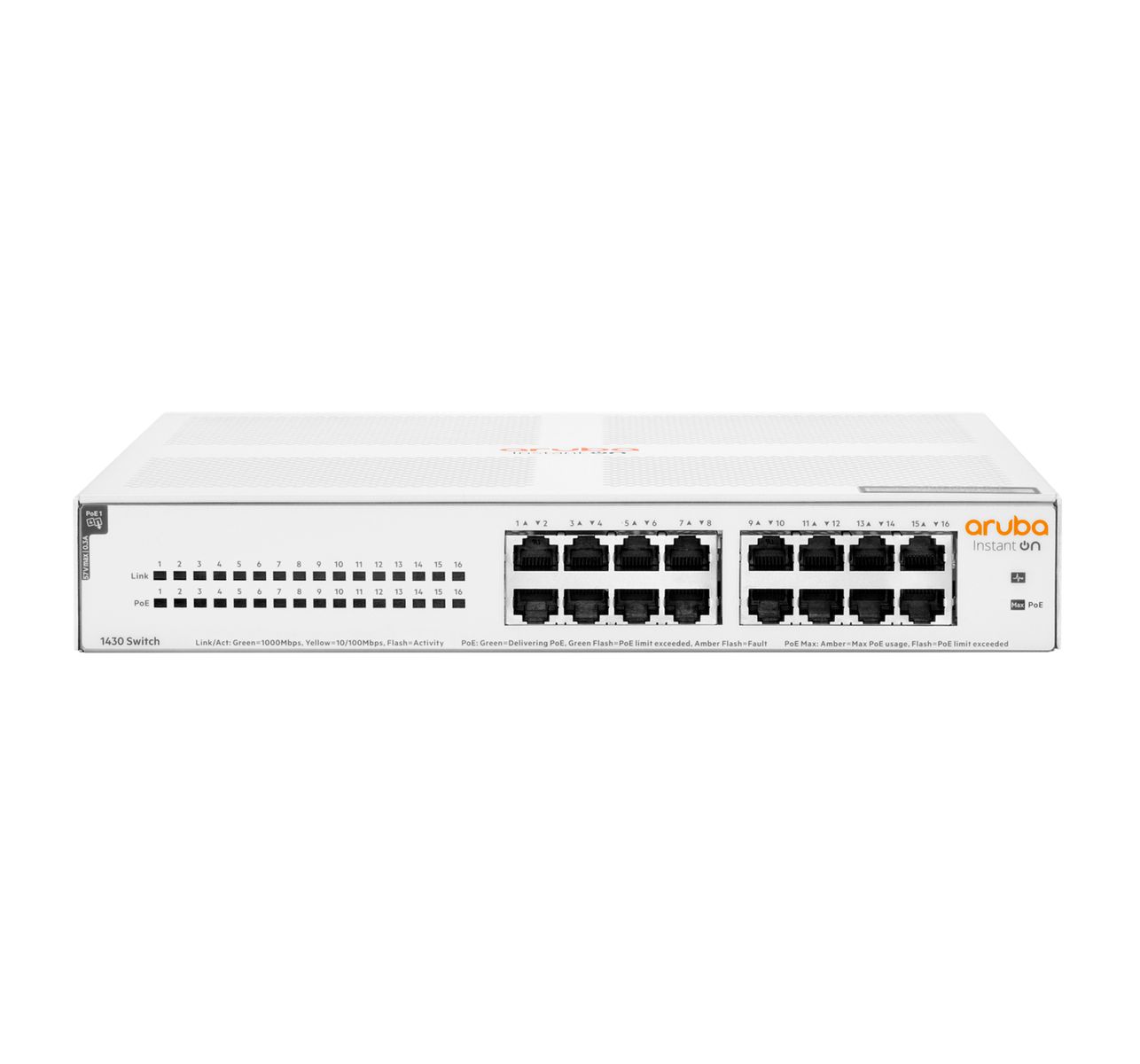 HPE NW Instant On Switch 1430 16p Gb PoE 124W