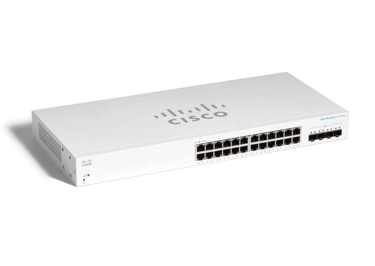 CBS220 SMART 24-PORT GE, 4X10G SFP+