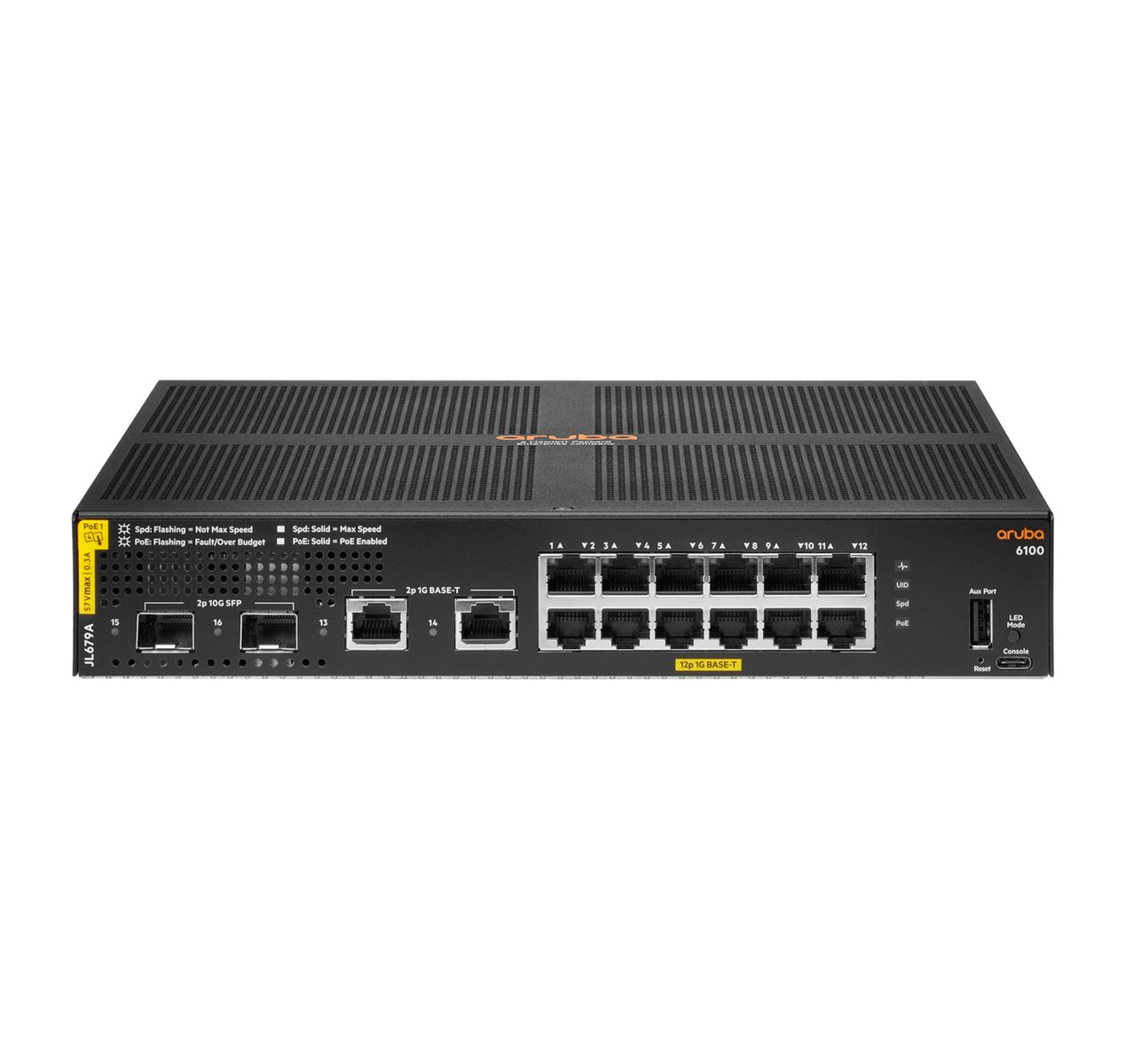 ARUBA 6100 12G CL4 POE 2SFP+ 139W SWCH