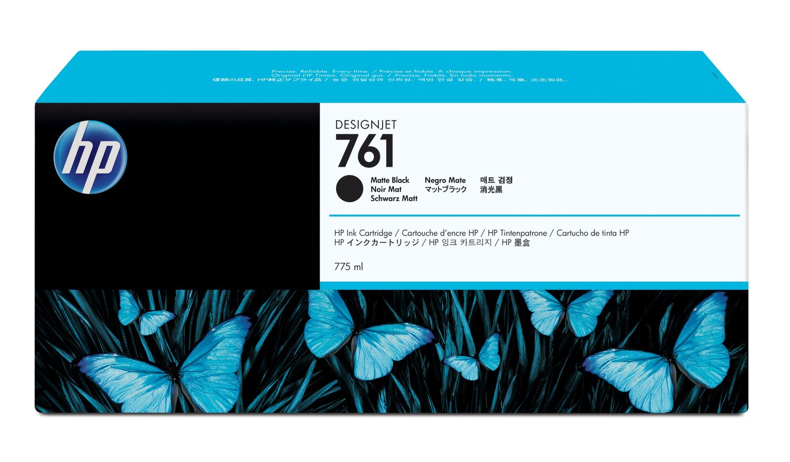 HP 761 775ML MATTE BLK INK CARTRIDGE