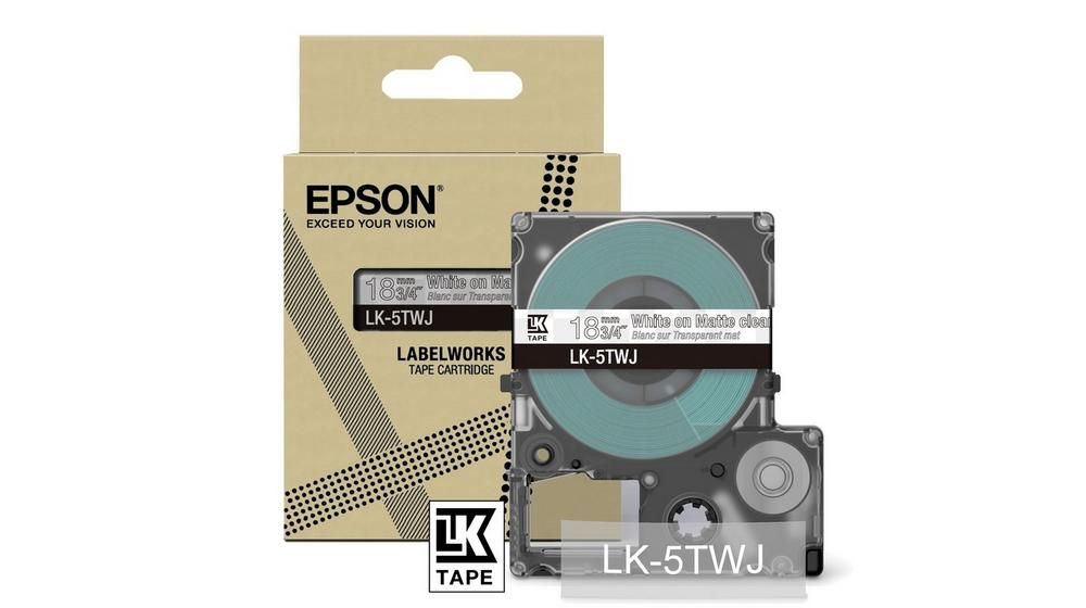 MATTE TAPE - CLEAR/WHITE 18MM(8M) - LK-5TWJ