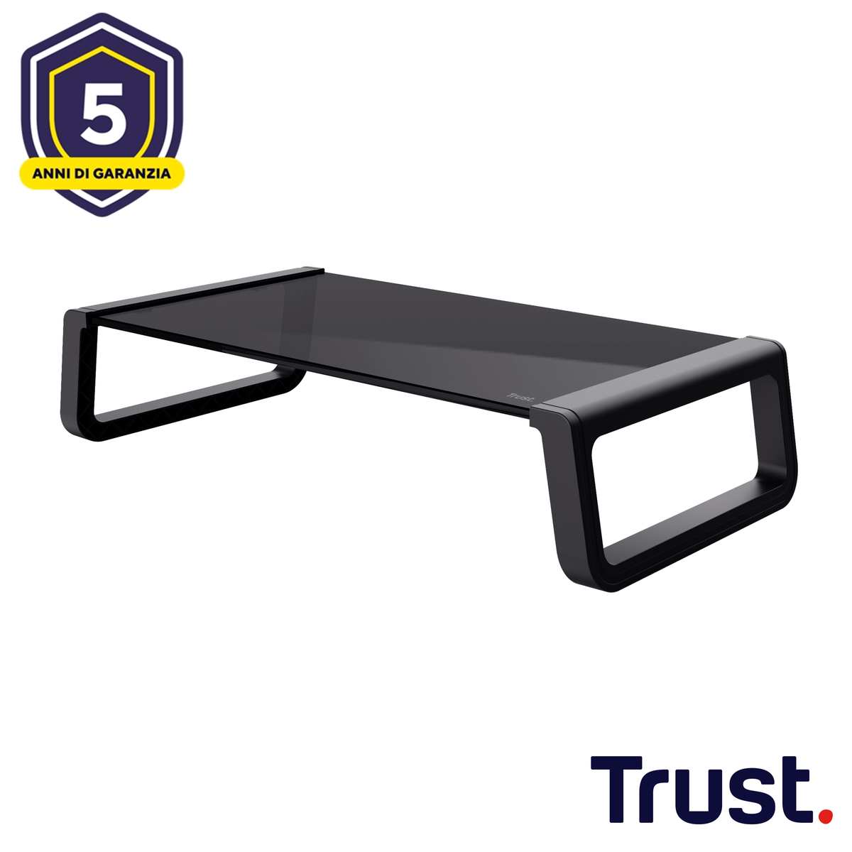 MONTA GLASS MONITOR STAND BLK